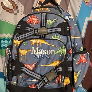 Custom Pottery Barn Kids dinosaur Backpack- Mason